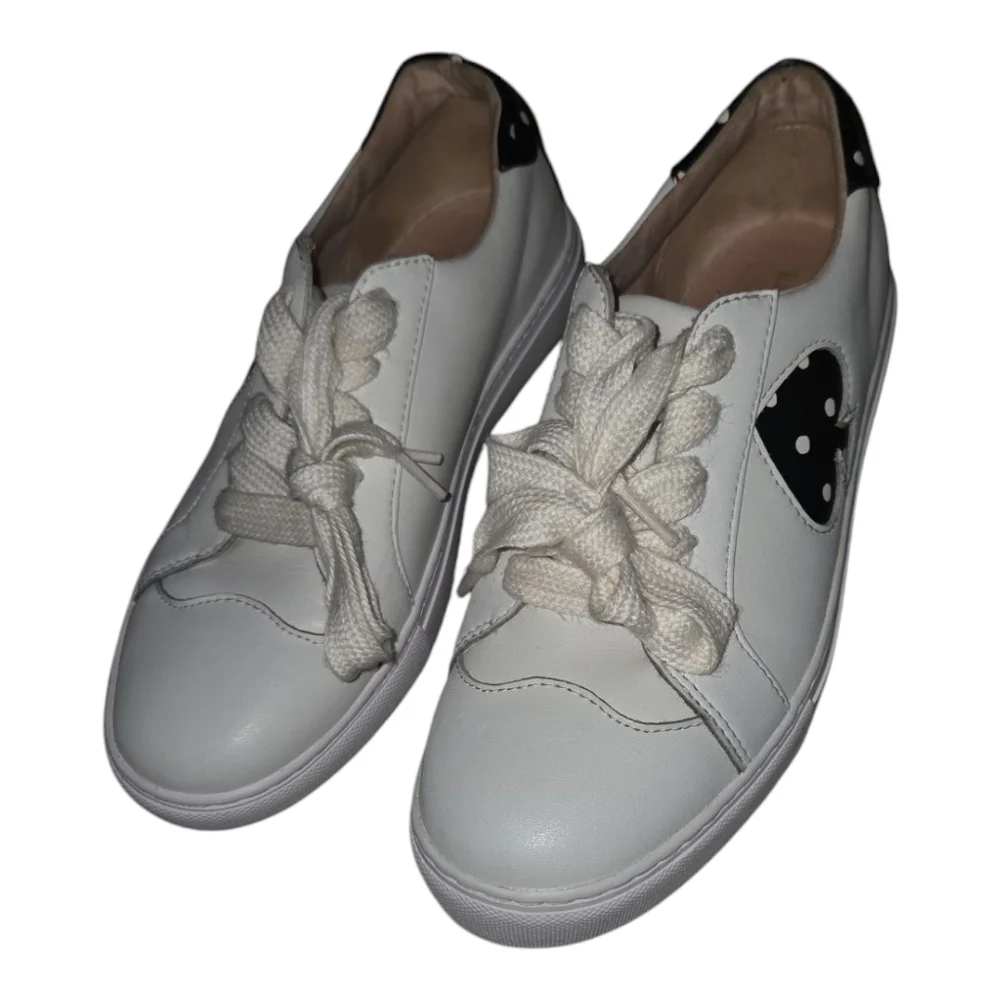 KATE SPADE NEW‎ YORK WOMENS SNEAKERS POLKA DOT SPADE SIZE 8B